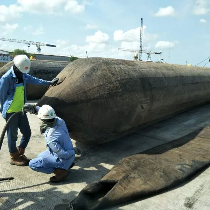 1.5m X 18m 8 couches navire et bateau lancement airbag